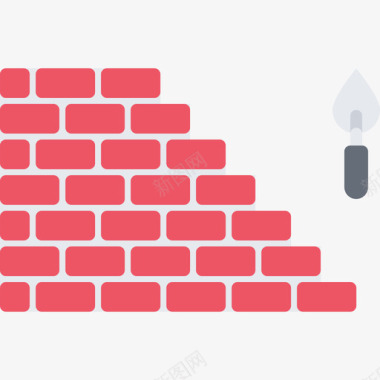 砖墙建筑工1平面图标图标