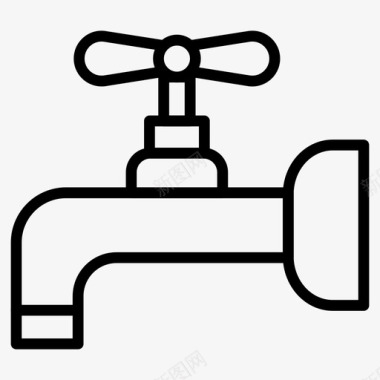 水龙头浴缸空图标图标