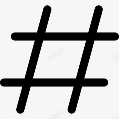 Hashtag文本编辑器37线性图标图标