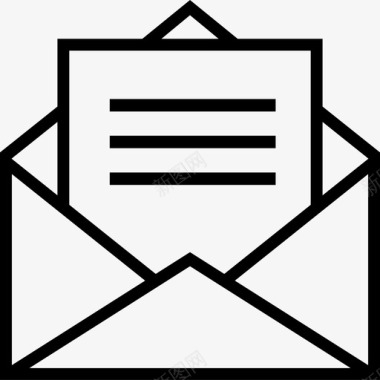 公开信电子邮件收件箱图标图标