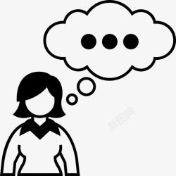 女性思维商业女性思维高管女性高管图标高清图片