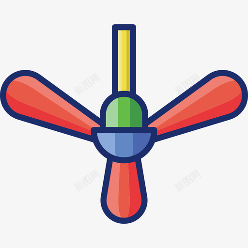 空调家用电器1线性颜色图标svg_新图网 https://ixintu.com 家用电器 空调 线性 颜色