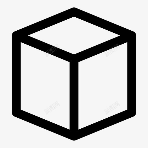 立方体长方体立方体形状图标svg_新图网 https://ixintu.com 图标 形状 立方体 长方体