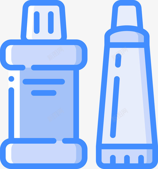 容器塑料制品4蓝色图标svg_新图网 https://ixintu.com 塑料制品 容器 蓝色