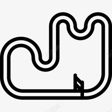 赛道赛车运动14直线型图标图标