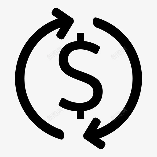 美元轮换银行外汇图标svg_新图网 https://ixintu.com 外汇 支付 美元 货币 轮换 银行