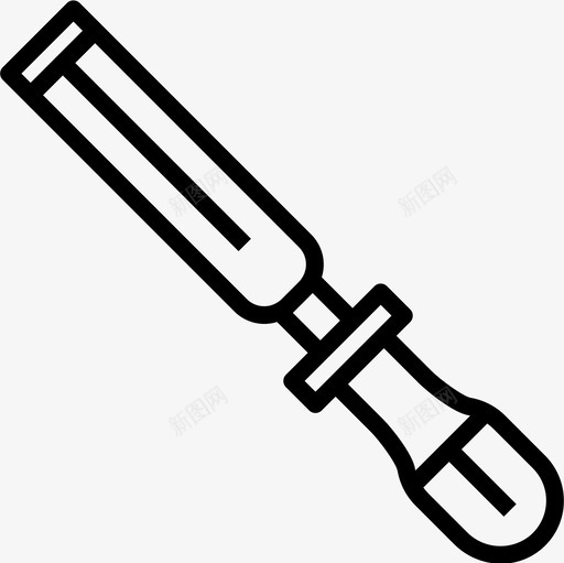 凿子木工21直线图标svg_新图网 https://ixintu.com 凿子 木工 直线