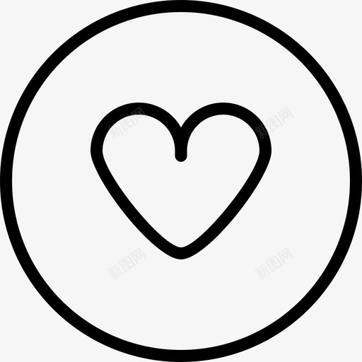 心脏用户界面51轮廓图标svg_新图网 https://ixintu.com 心脏 用户界面 轮廓