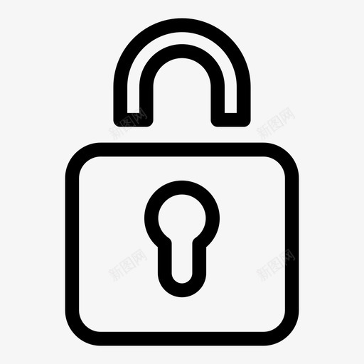 锁关私人图标svg_新图网 https://ixintu.com 保护 安全 私人