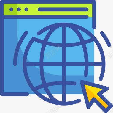 全球搜索引擎优化和网络11线性颜色图标图标