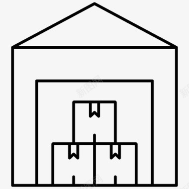 仓库送货服务送货提纲图标图标