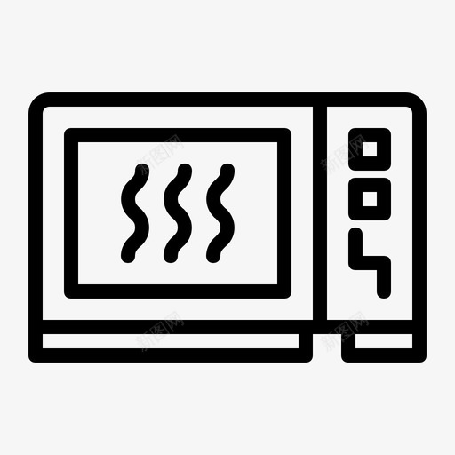 微波炉厨师电器图标svg_新图网 https://ixintu.com 厨师 厨房 厨房用具 微波炉 烤箱 电器