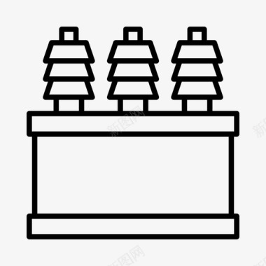 电箱电工电源图标图标