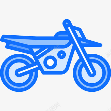 摩托车摩托车运动16蓝色图标图标