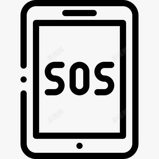 Sos紧急情况21线性图标svg_新图网 https://ixintu.com Sos 情况 手绘sos求救信号 紧急 线性