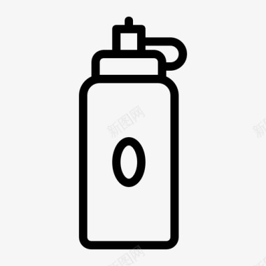 水瓶饮料健康图标图标