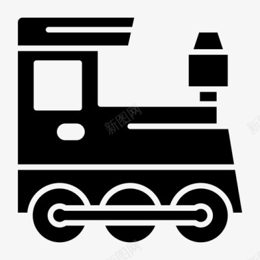 火车机车运输图标图标