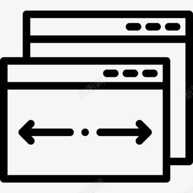 应用程序web开发51线性图标图标