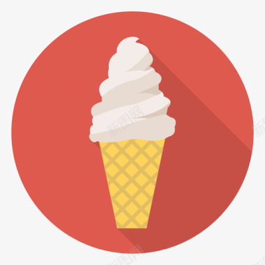 冰淇淋马戏团75圆形图标图标