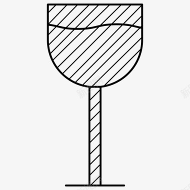 酒杯饮料葡萄酒图标图标