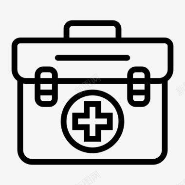 医疗箱药品急救箱图标图标