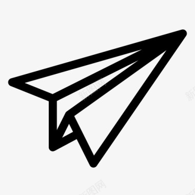 纸飞机飞行信息图标图标