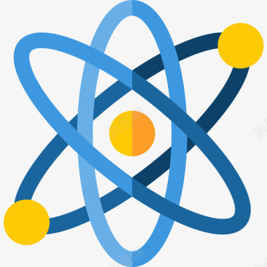 原子能可持续能源2平坦图标图标
