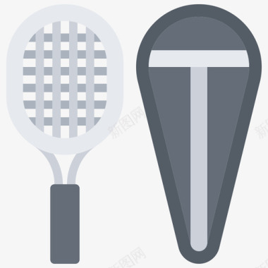 网球套9号扁平图标图标