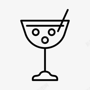杜松子酒杜松子酒和汤尼酒酒吧图标图标