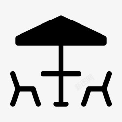 庭院桌子庭院花园室外图标高清图片