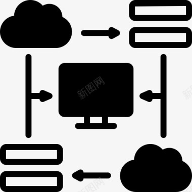 http监视器服务器图标图标