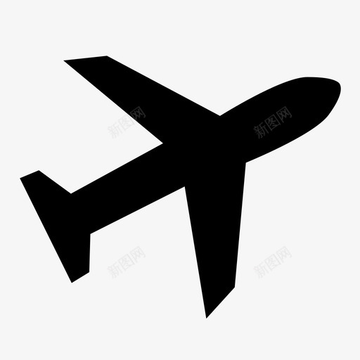 飞机旅行度假图标svg_新图网 https://ixintu.com 商务 度假 旅行 飞机