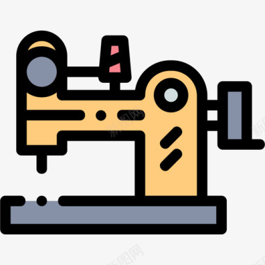 缝纫机缝66线颜色图标图标