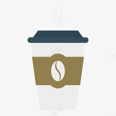 咖啡创意工艺72扁平图标图标