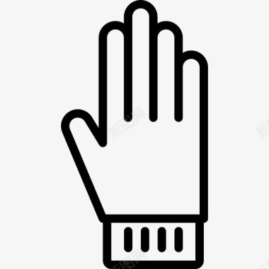 清洁手套清洁75线性图标图标