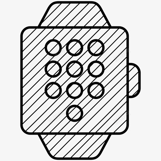 电话电话号码智能手表图标svg_新图网 https://ixintu.com 手表 智能 电话 电话号码