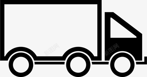 卡车货物交付图标svg_新图网 https://ixintu.com 交付 卡车 货物 车辆 运输