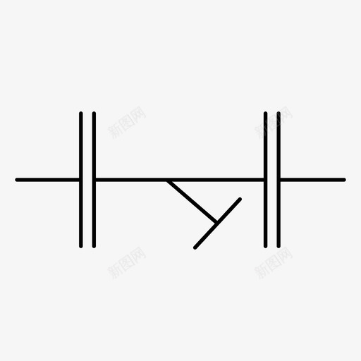 y型过滤器符号液压机械设备图标svg_新图网 https://ixintu.com 机械设备 液压 符号 过滤器