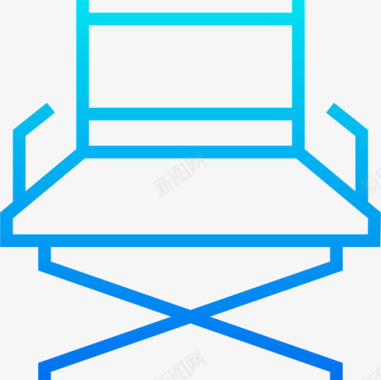 椅子71电影院梯度图标图标