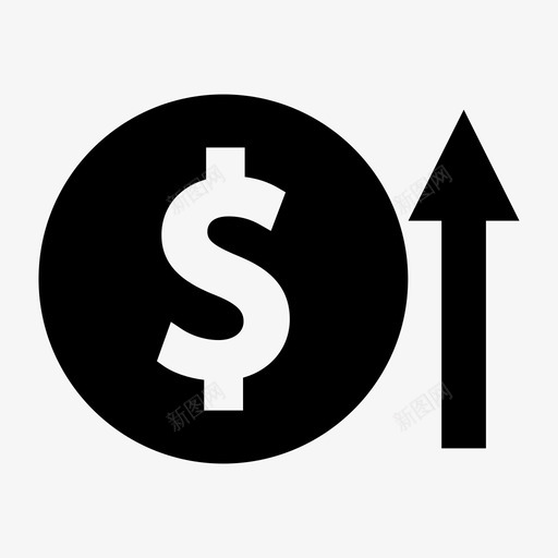 更新货币收益收入图标svg_新图网 https://ixintu.com 利润 增加 提高 收入 收益 更新 用户界面 网页设计 货币