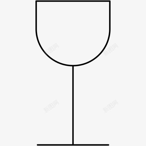 杯子玻璃杯餐具图标svg_新图网 https://ixintu.com 图标 杯子 玻璃杯 葡萄酒 轮廓 酒杯 餐具 餐厅