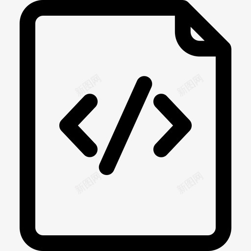 代码文件html程序图标svg_新图网 https://ixintu.com html 代码 文件 文档 程序 网站