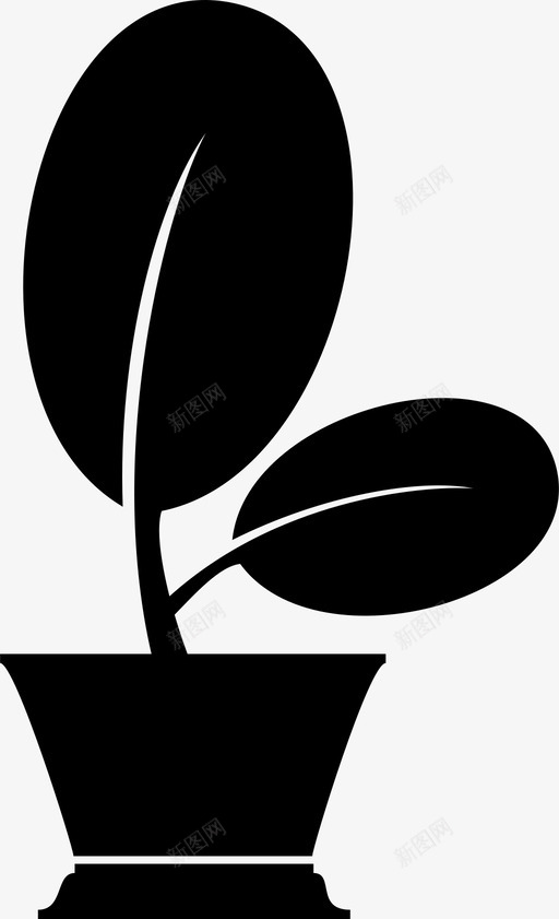 植物树叶自然图标svg_新图网 https://ixintu.com 有机物 树叶 植物 自然