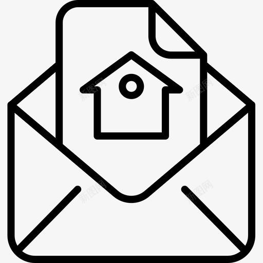 电子邮件房地产177提纲图标svg_新图网 https://ixintu.com 房地产 提纲 电子邮件