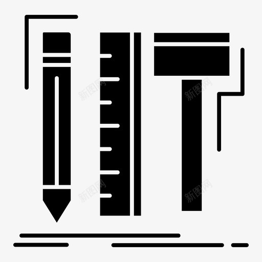 师工具数字铅笔图标svg_新图网 https://ixintu.com 制造 实验室 工具 数字 数据 科学 设计师 铅笔