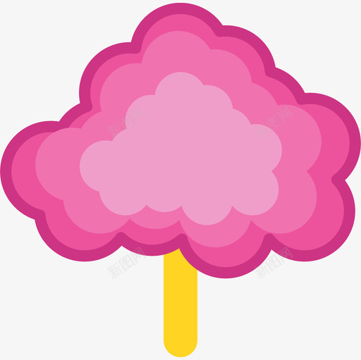 棉花糖马戏团69扁平图标svg_新图网 https://ixintu.com 扁平 棉花糖 马戏团