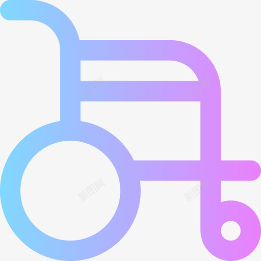 轮椅紧急服务32梯度图标svg_新图网 https://ixintu.com 服务 梯度 紧急 轮椅