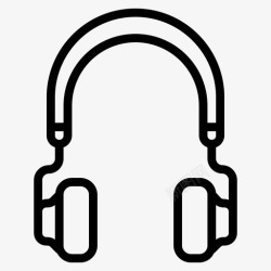 音乐平率耳机音乐平面设备概述图标高清图片