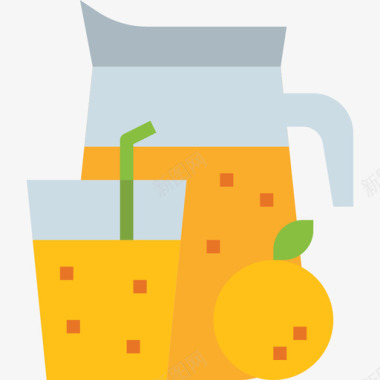 橙汁早餐30无糖图标图标
