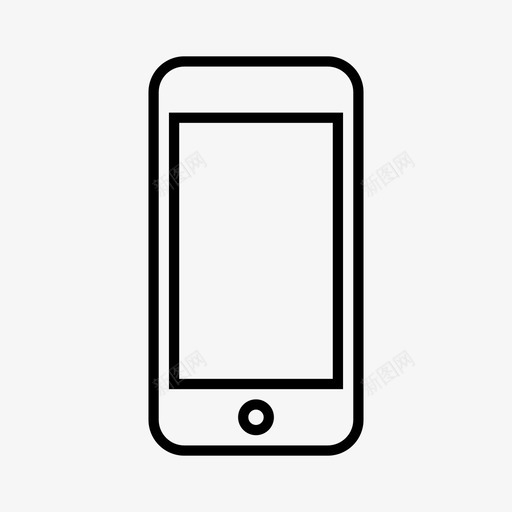 iphone苹果手机图标svg_新图网 https://ixintu.com iphone 手机 苹果 设备